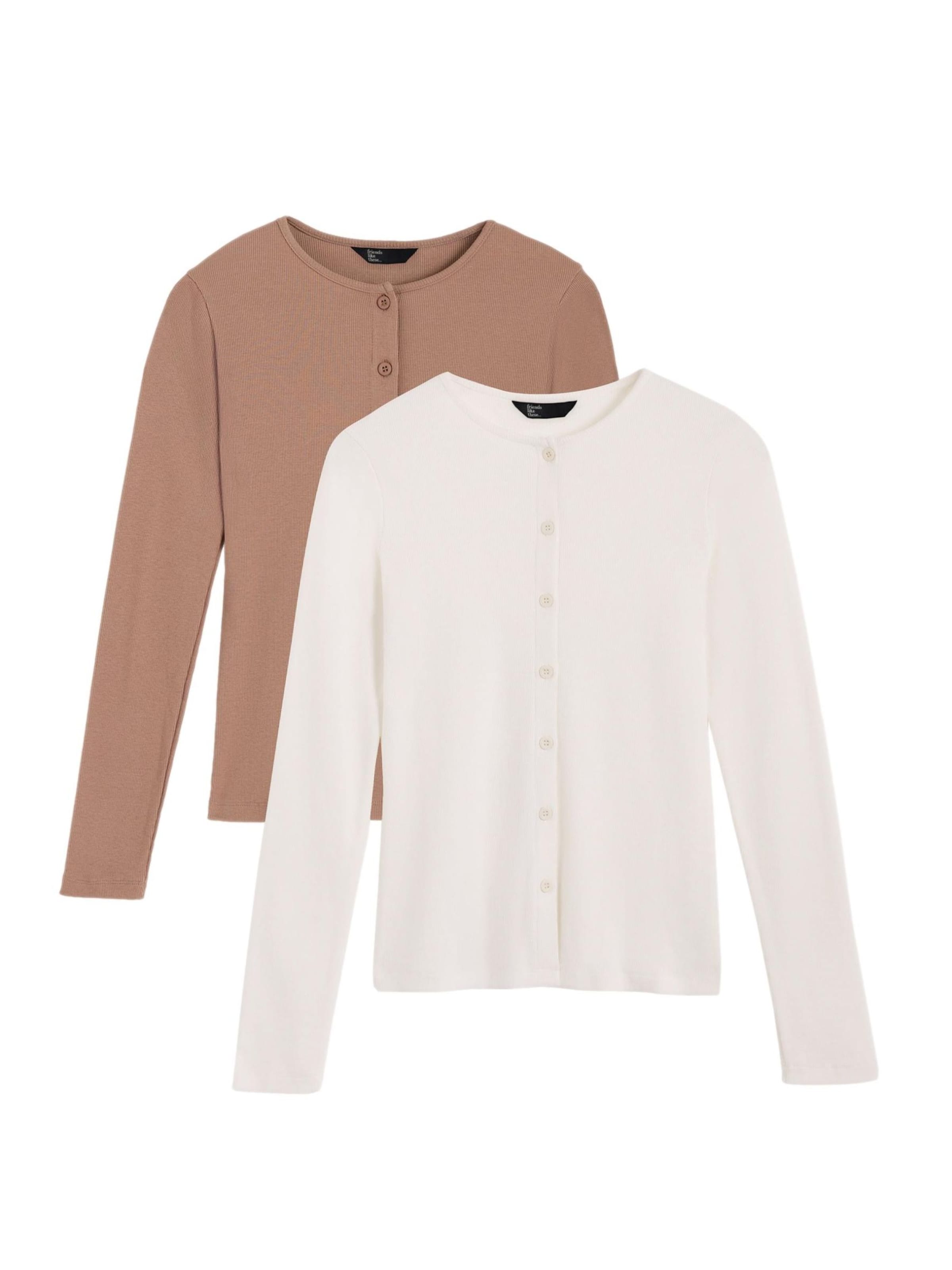 Maglietta di Friends Like These in beige: frontale