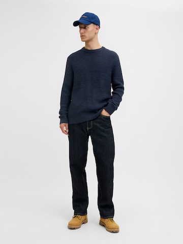 Pulover 'JJGLOBAL' de la JACK & JONES pe albastru