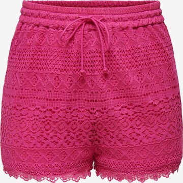 ONLY Regular Shorts 'EVIE' in Pink
