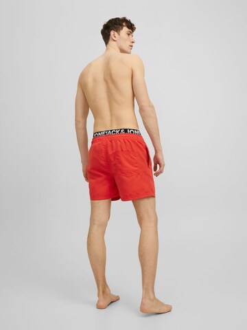 Shorts de bain 'Crete' JACK & JONES en rouge