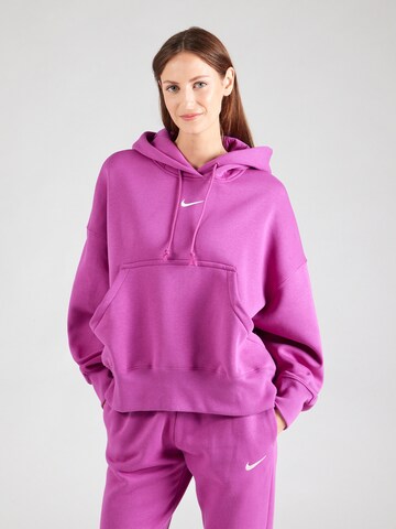 Nike Sportswear Bluzka sportowa 'Phoenix Fleece' w kolorze różowy: przód