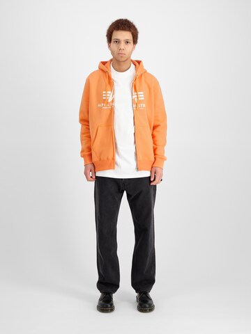 ALPHA INDUSTRIES Sweatjacke in Orange