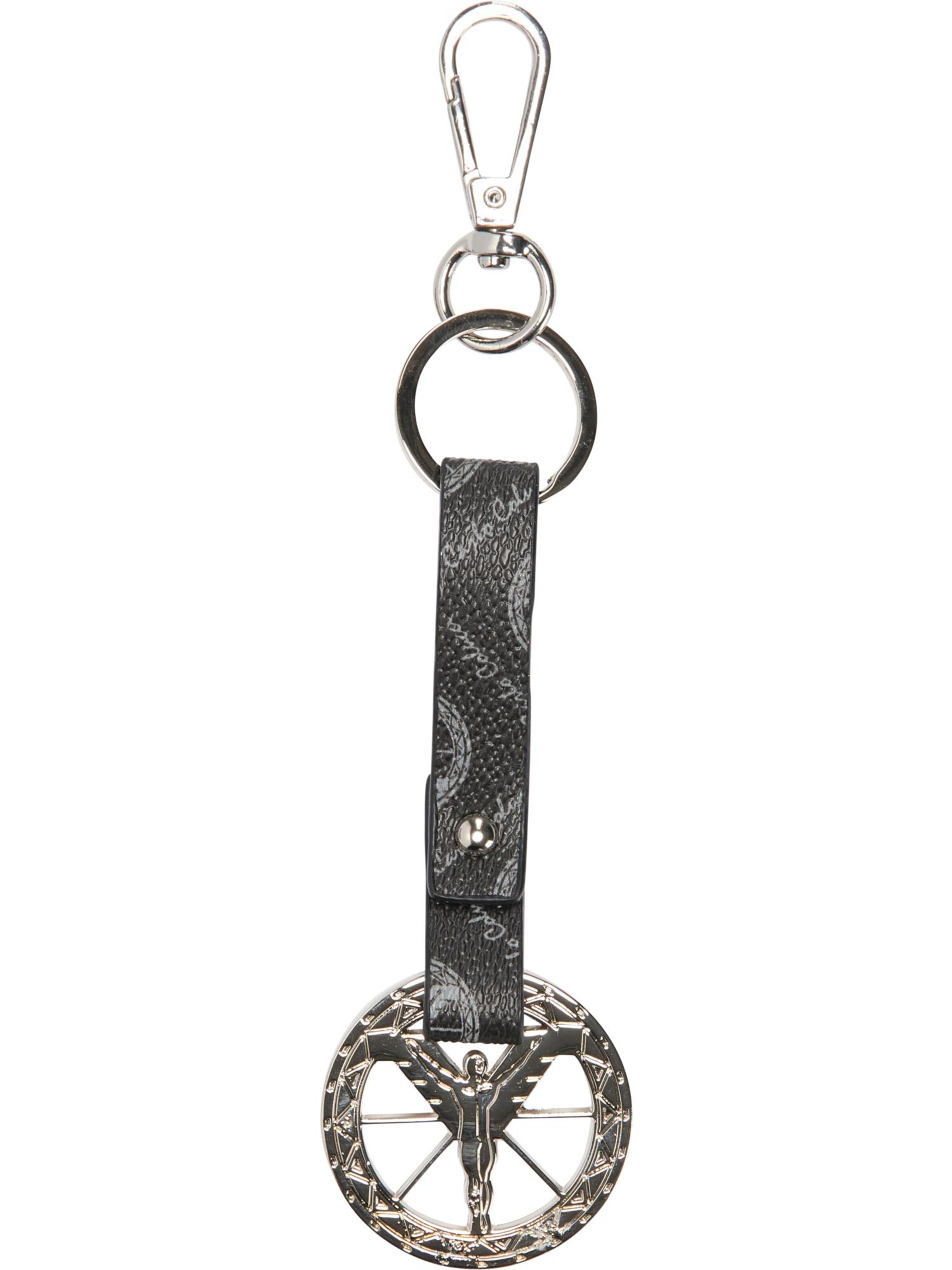 Carlo Colucci Sleutelhanger 'Covre' in Zwart: voorkant