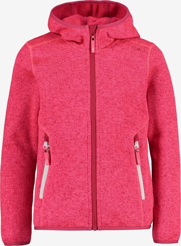 CMP Athletic Fleece Jacket in Pink: front