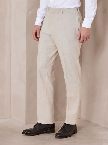 Next Regular Pleated Pants in Beige: front