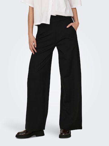 Wide Leg Pantalon 'Pretty' JDY en noir : devant