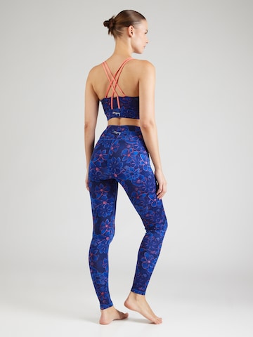 Skinny Pantaloni sport 'Flower Daze' de la Hey Honey pe albastru