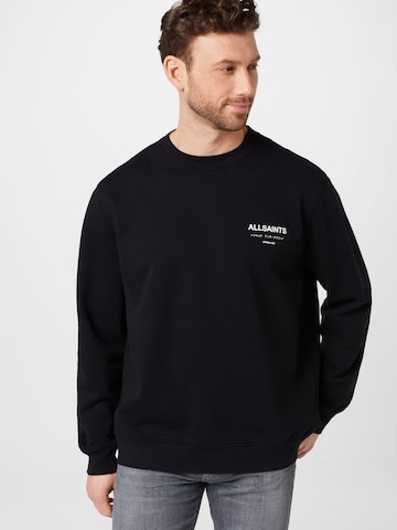 AllSaints Sweatshirt in Zwart: voorkant