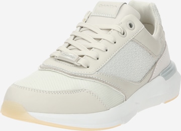 Baskets basses 'FLEXI RUNNER' Calvin Klein en beige : devant