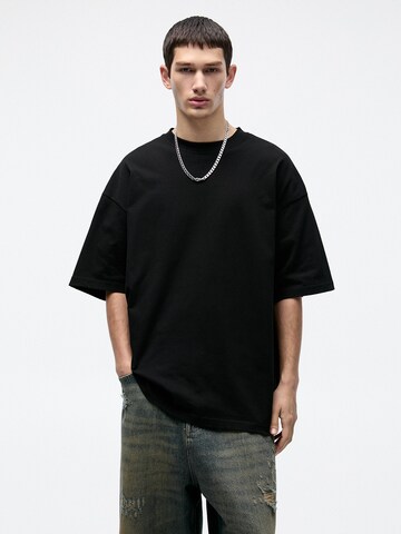 Pull&Bear Tričko - Čierna: predná strana