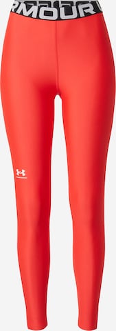 UNDER ARMOUR Skinny Sportnadrágok 'Authentics' - piros: elől