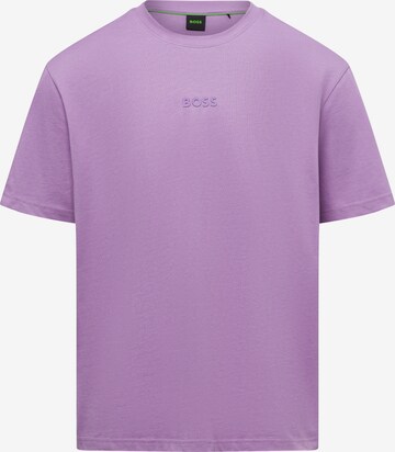 BOSS T-Shirt in Lila: Vorderseite