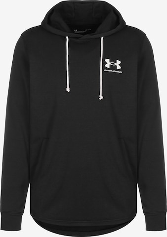 UNDER ARMOUR Sportsweatshirt 'Rival' in Zwart: voorkant