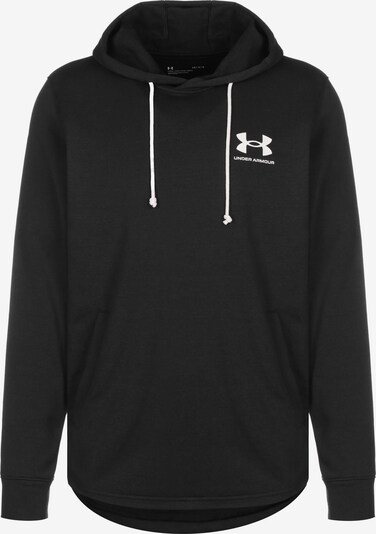 UNDER ARMOUR Sportsweatshirt 'Rival' in de kleur Zwart / Wit, Productweergave