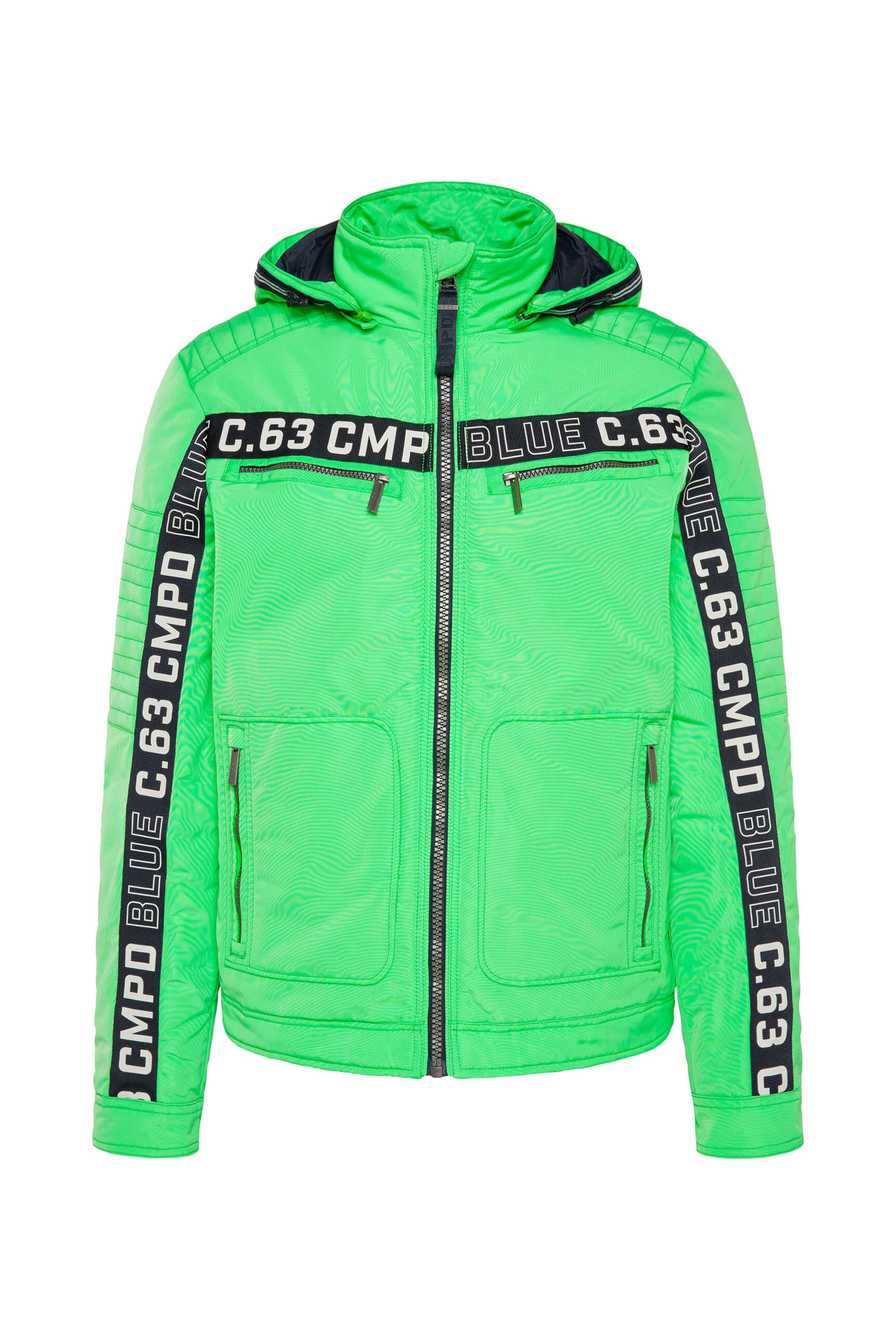CAMP DAVID Between-Season Jacket in Green: front