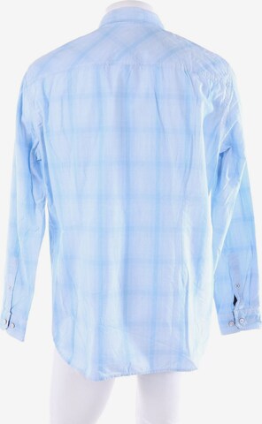 s.Oliver Button Up Shirt in XL in Blue