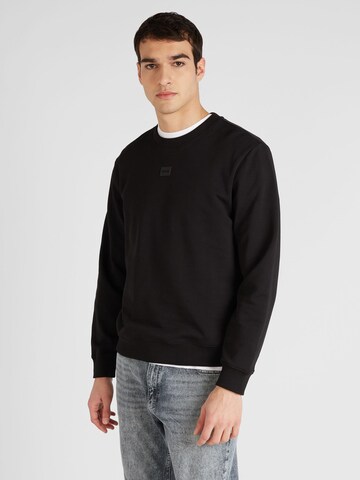 Sweat-shirt 'Diragol' HUGO en noir : devant