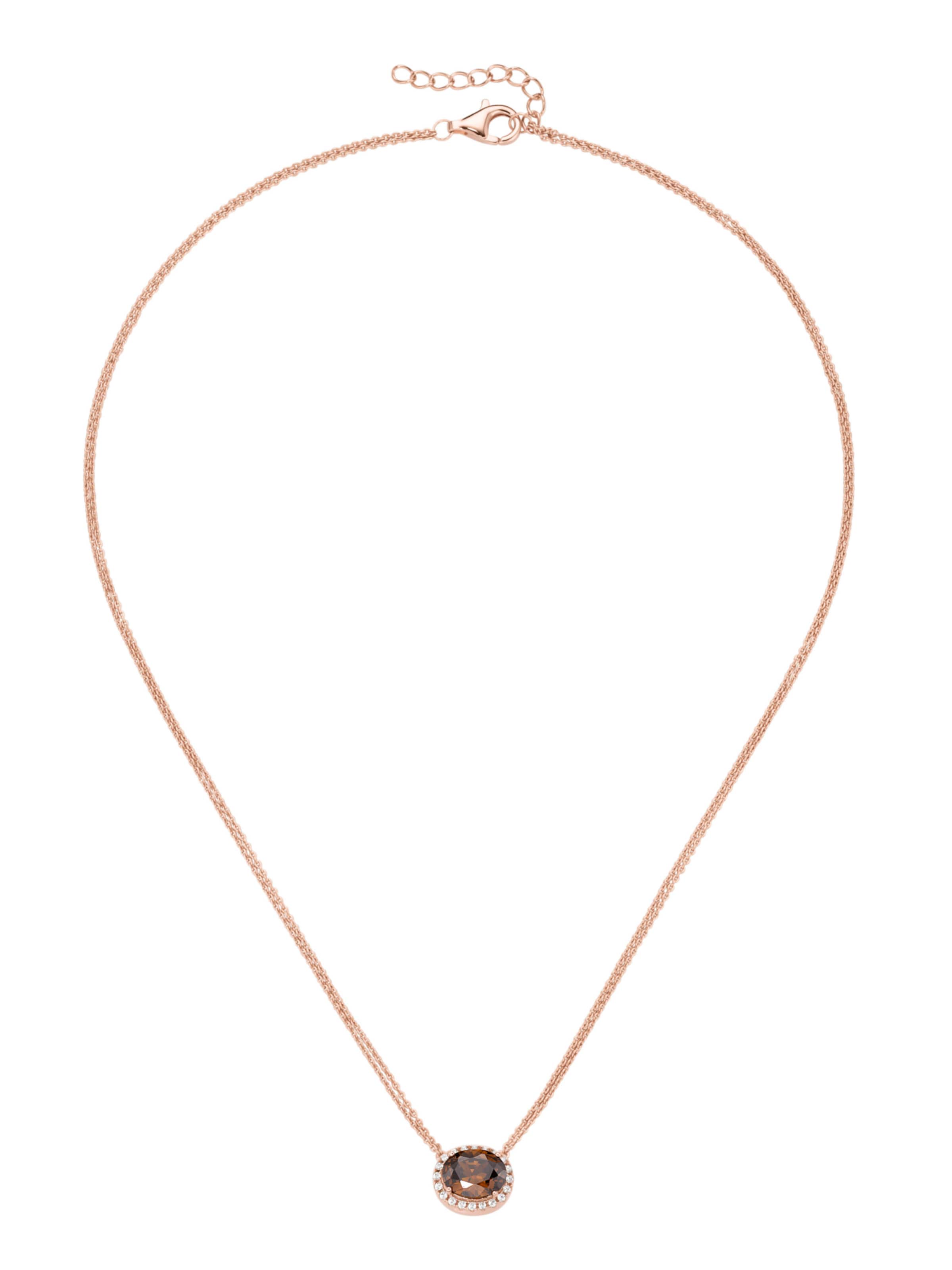Smart Jewel Kette in braun / rosa, Produktansicht