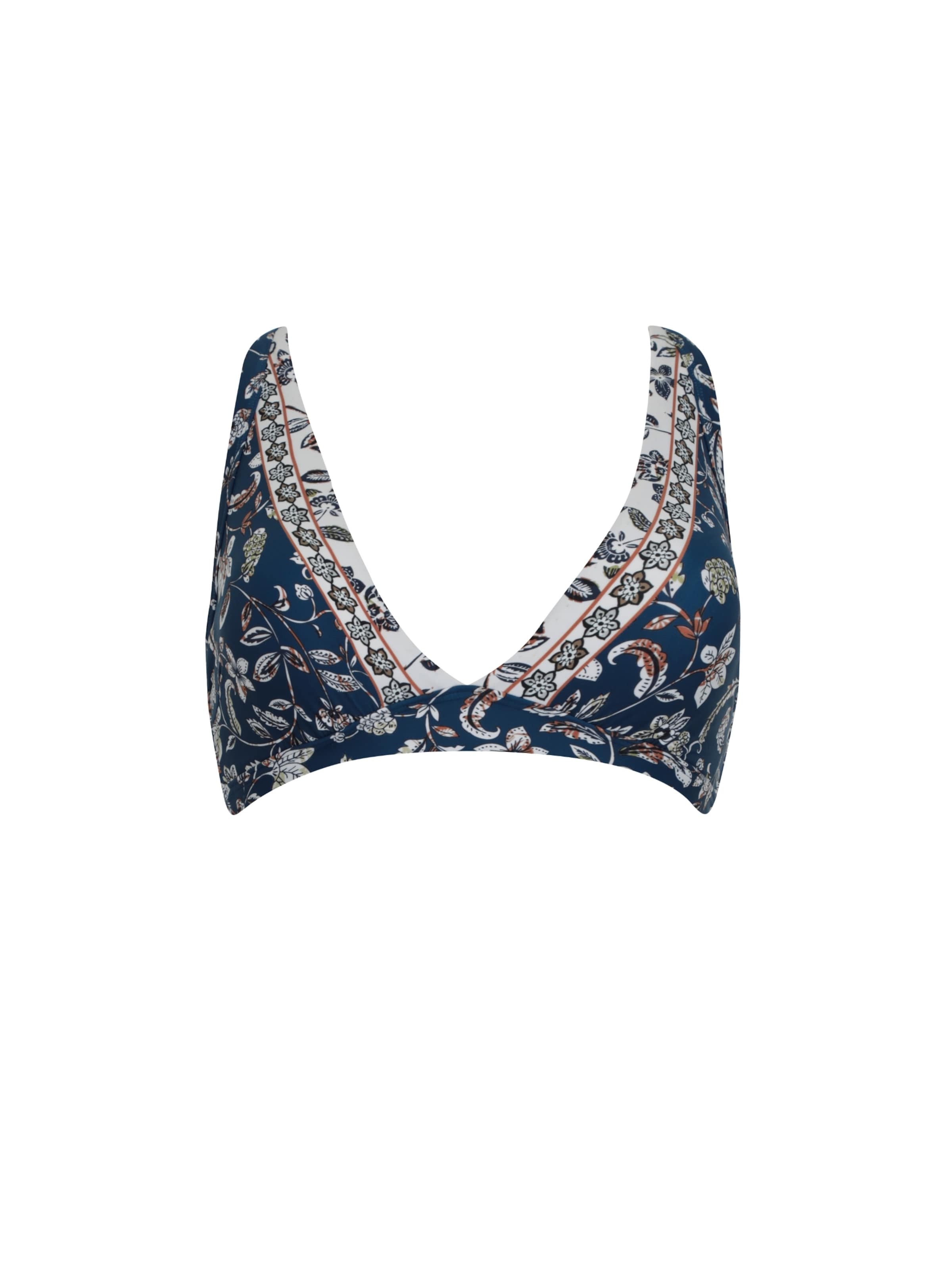 OLYMPIA Triangle Bikini Top 'Mix&Match' in Blue: front