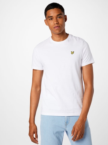 balts Lyle & Scott T-Krekls: no priekšpuses