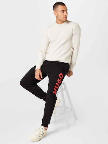 HUGO Red Tapered Trousers 'Dutschi' in Black