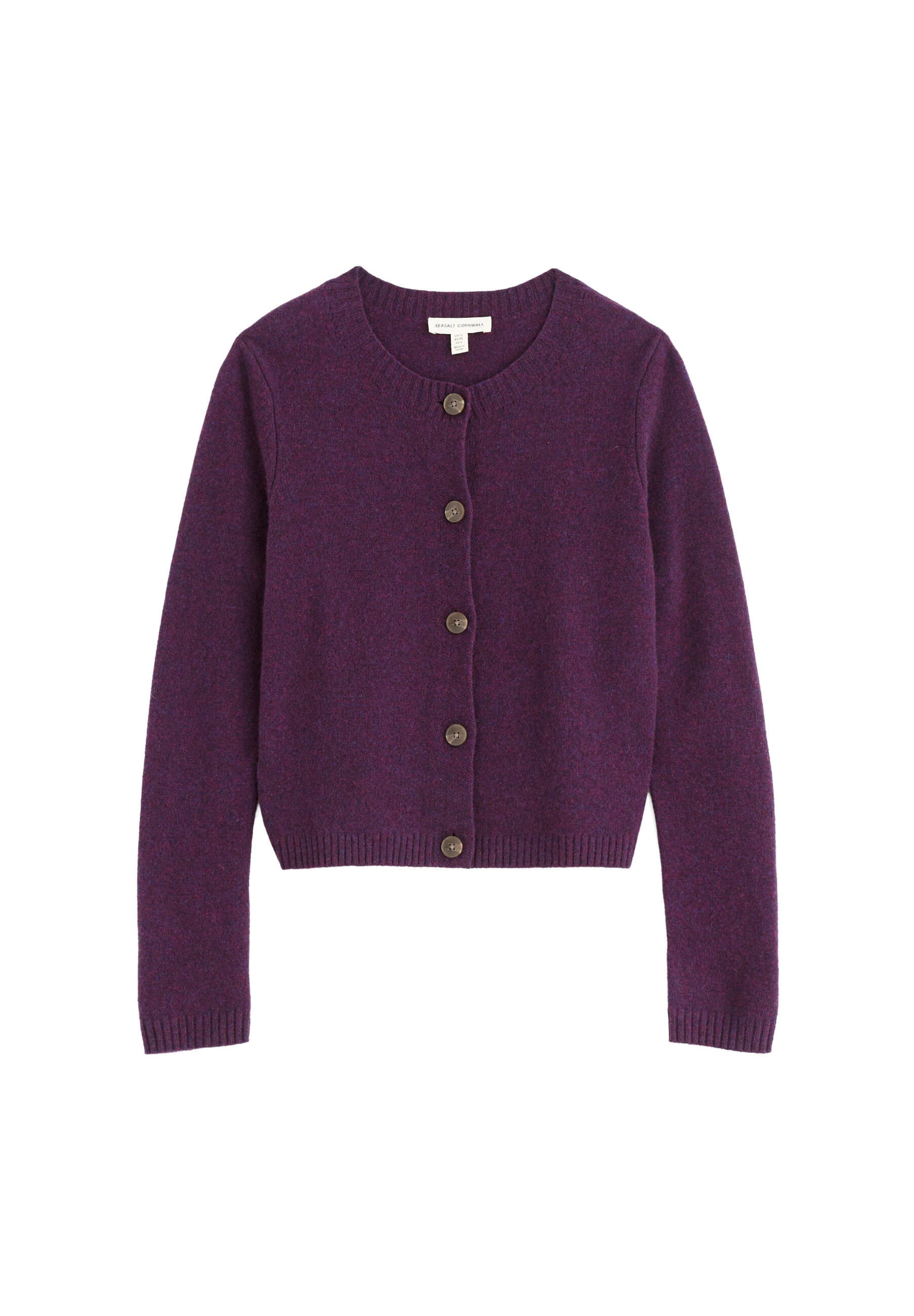 Cardigan 'Tern Tide' Seasalt Cornwall en violet : devant