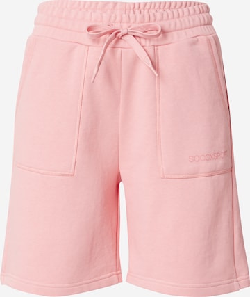 Regular Pantaloni de la Soccx pe roz: față