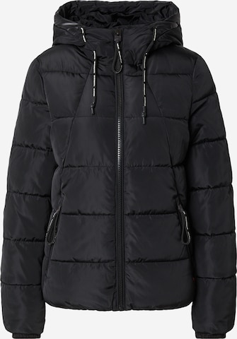QS Winterjacke in Schwarz: Vorderseite