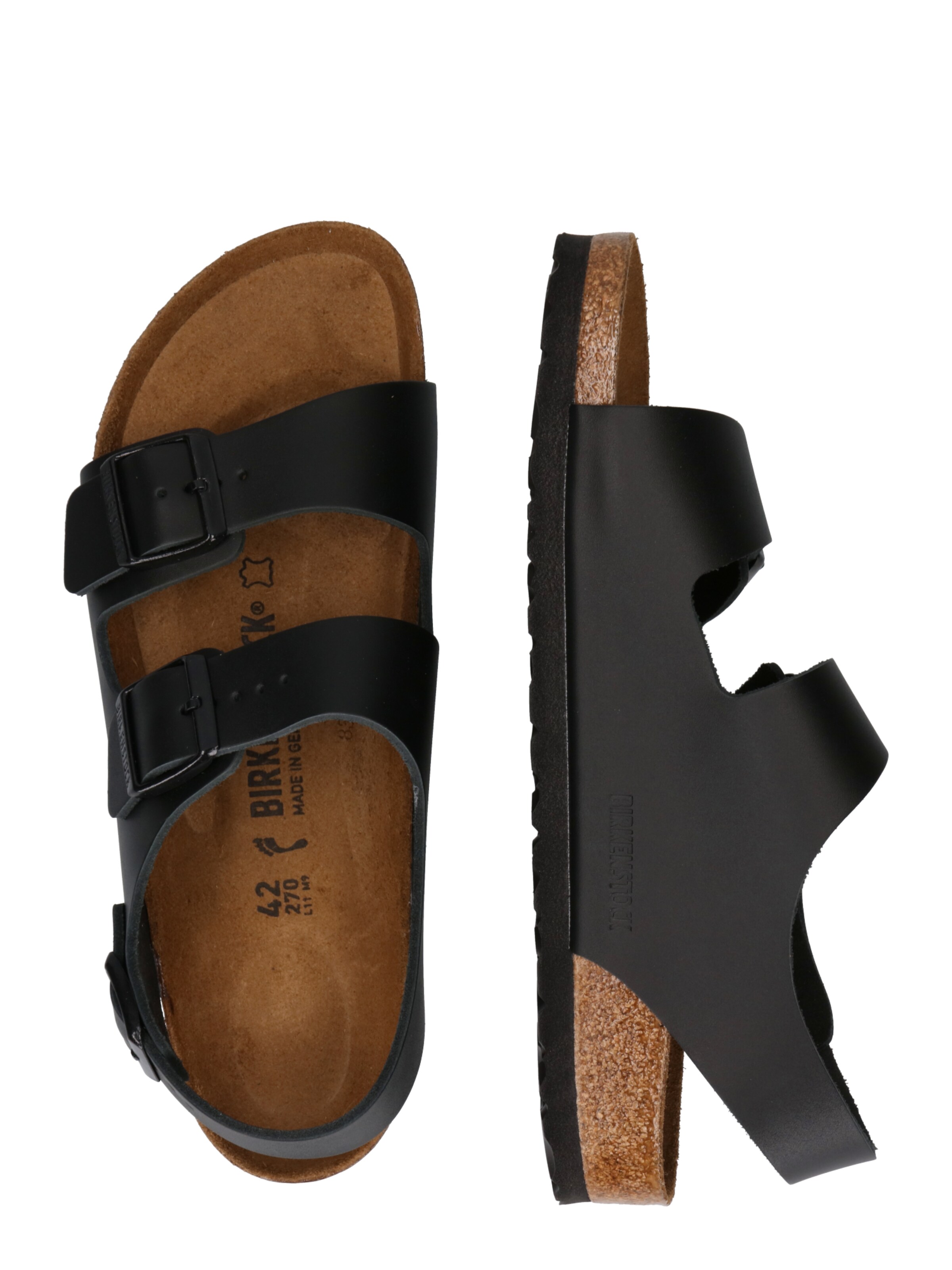 BIRKENSTOCK Szandálok 'Milano' - fekete