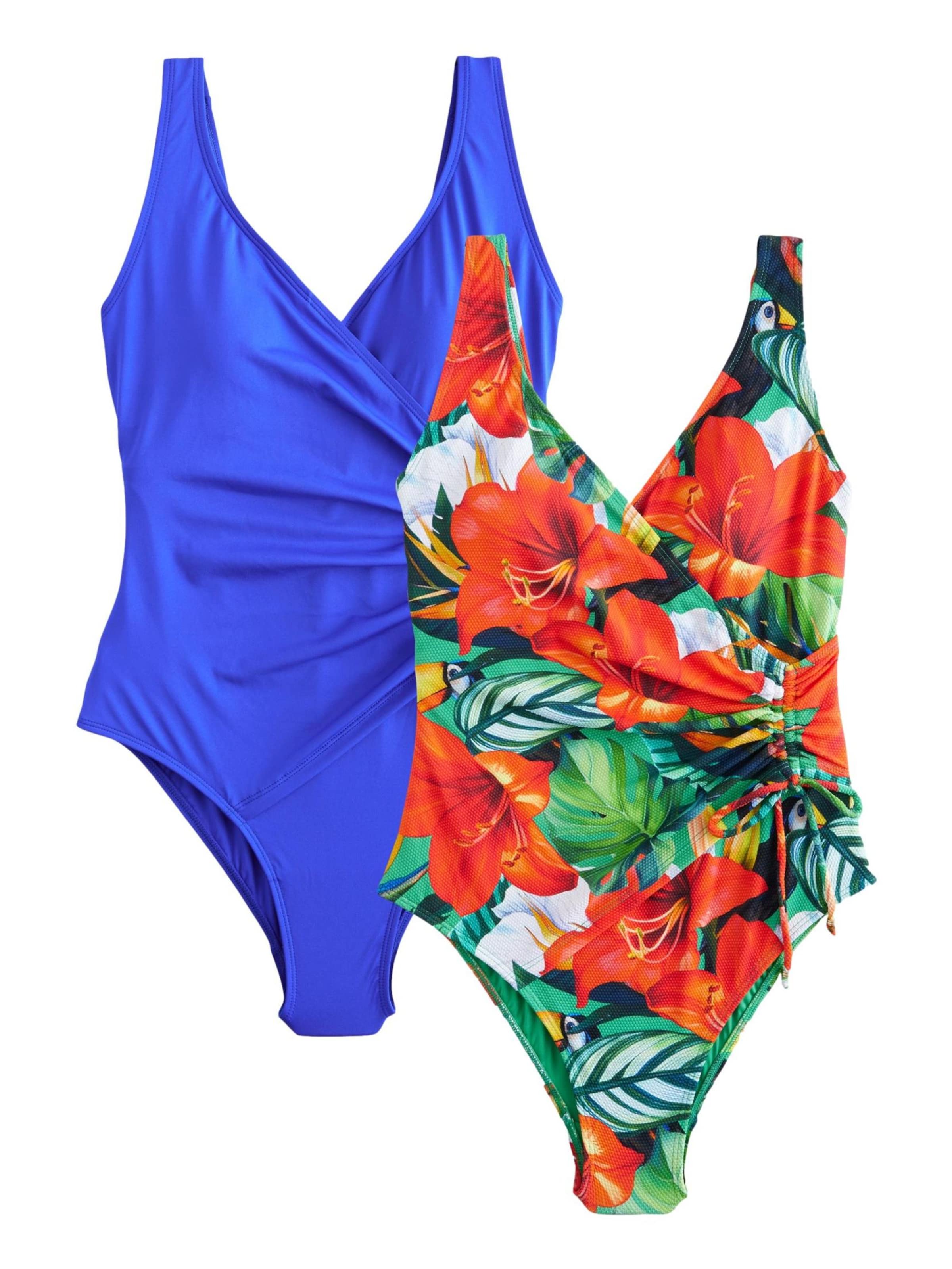 Next Bustier Fürdőruhák - kék: elől