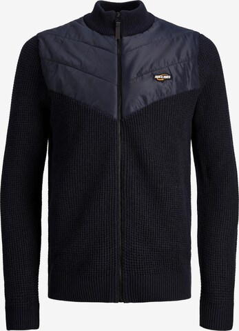 JACK & JONES Knit cardigan in Blue: front