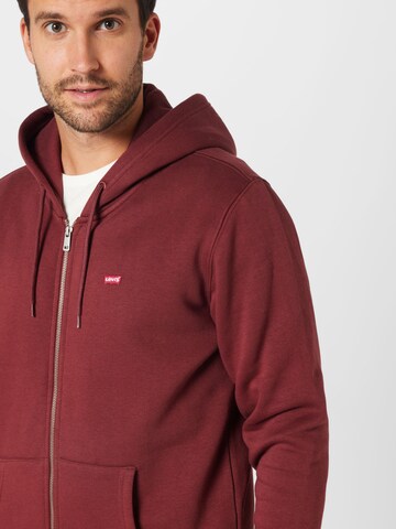 LEVI'S ® Bluza rozpinana 'Zip Up Hoodie' w kolorze czerwony