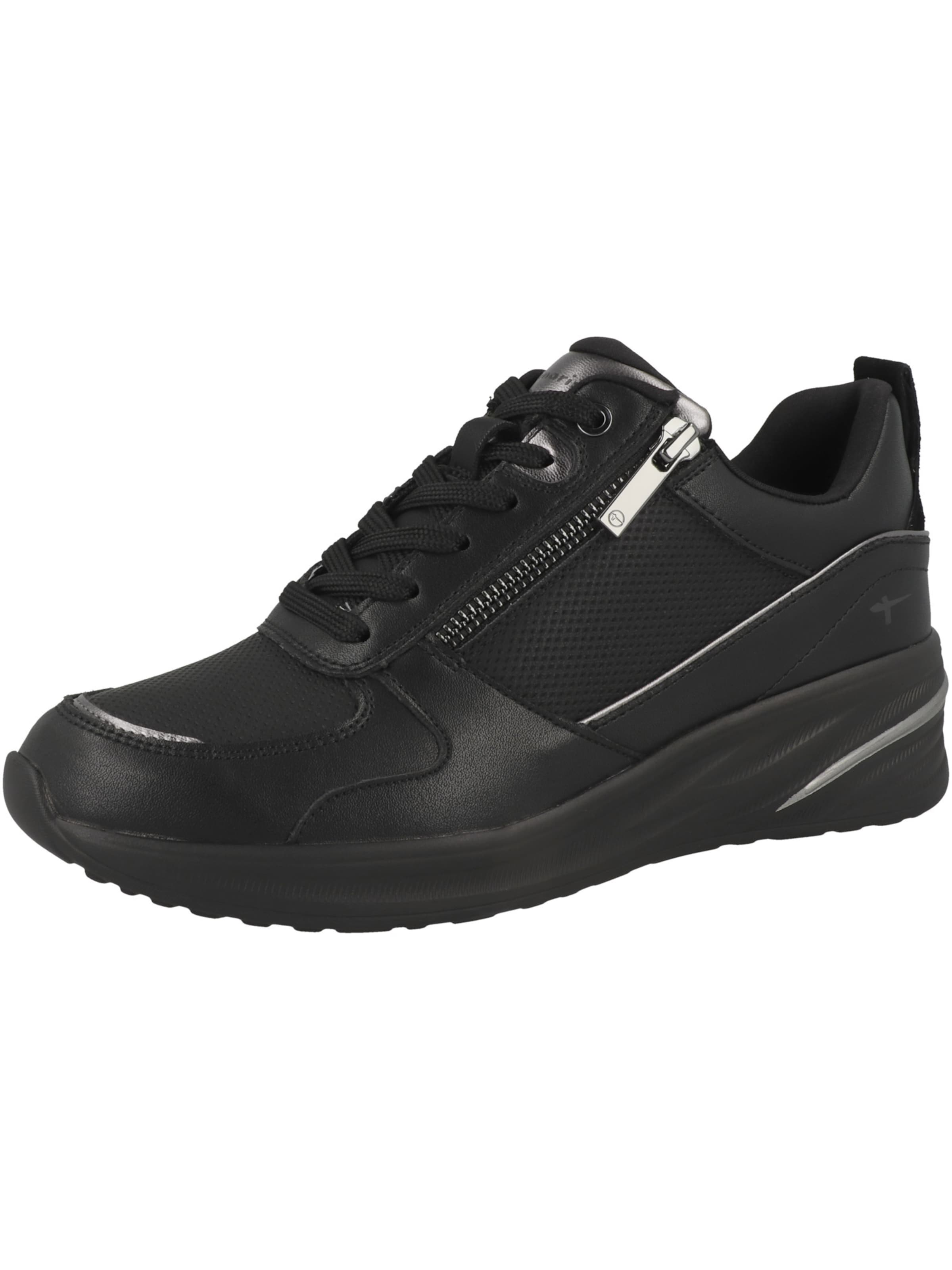 Tamaris Sneakers laag in Zwart: voorkant