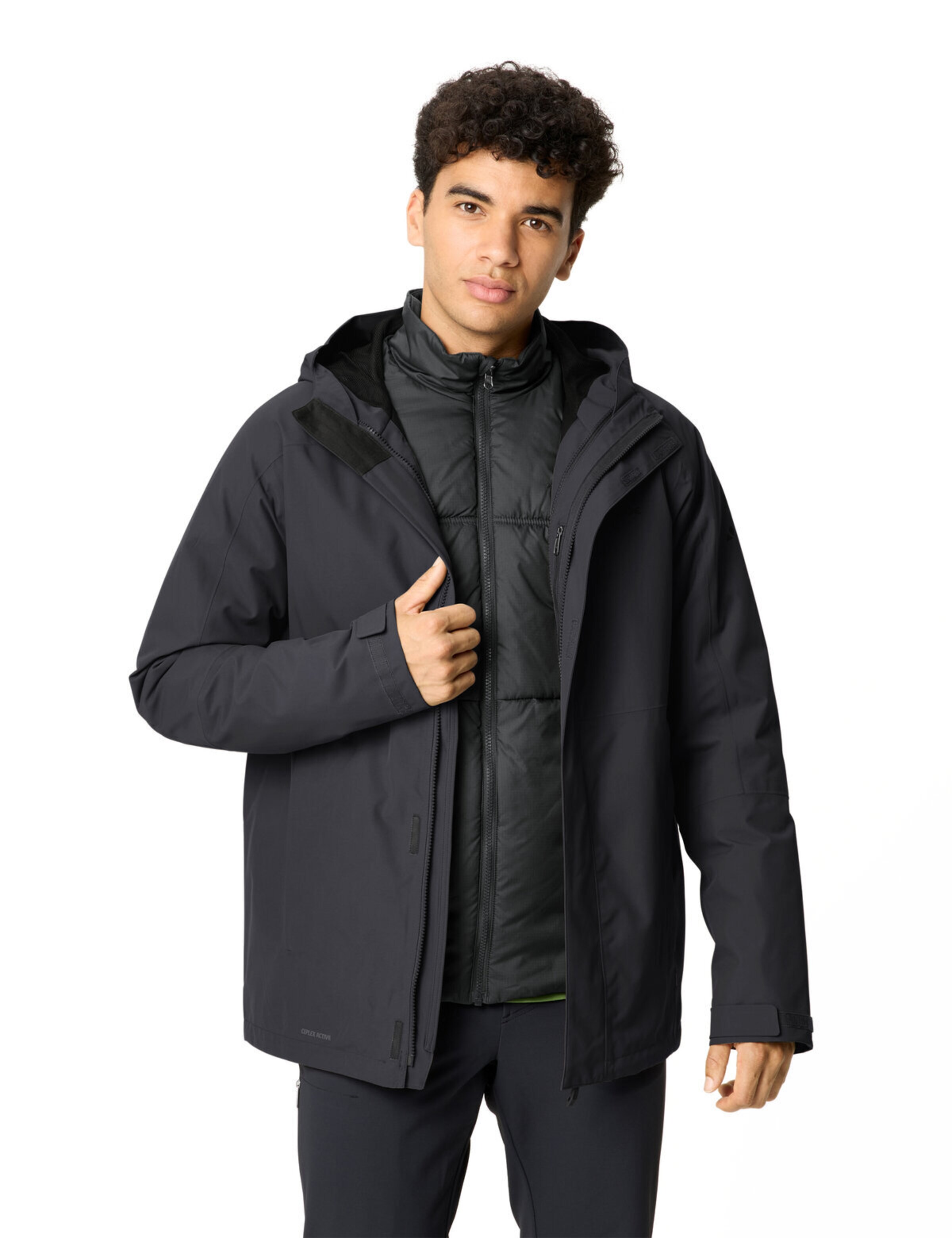 VAUDE Outdoorjas 'Neyland' in Zwart