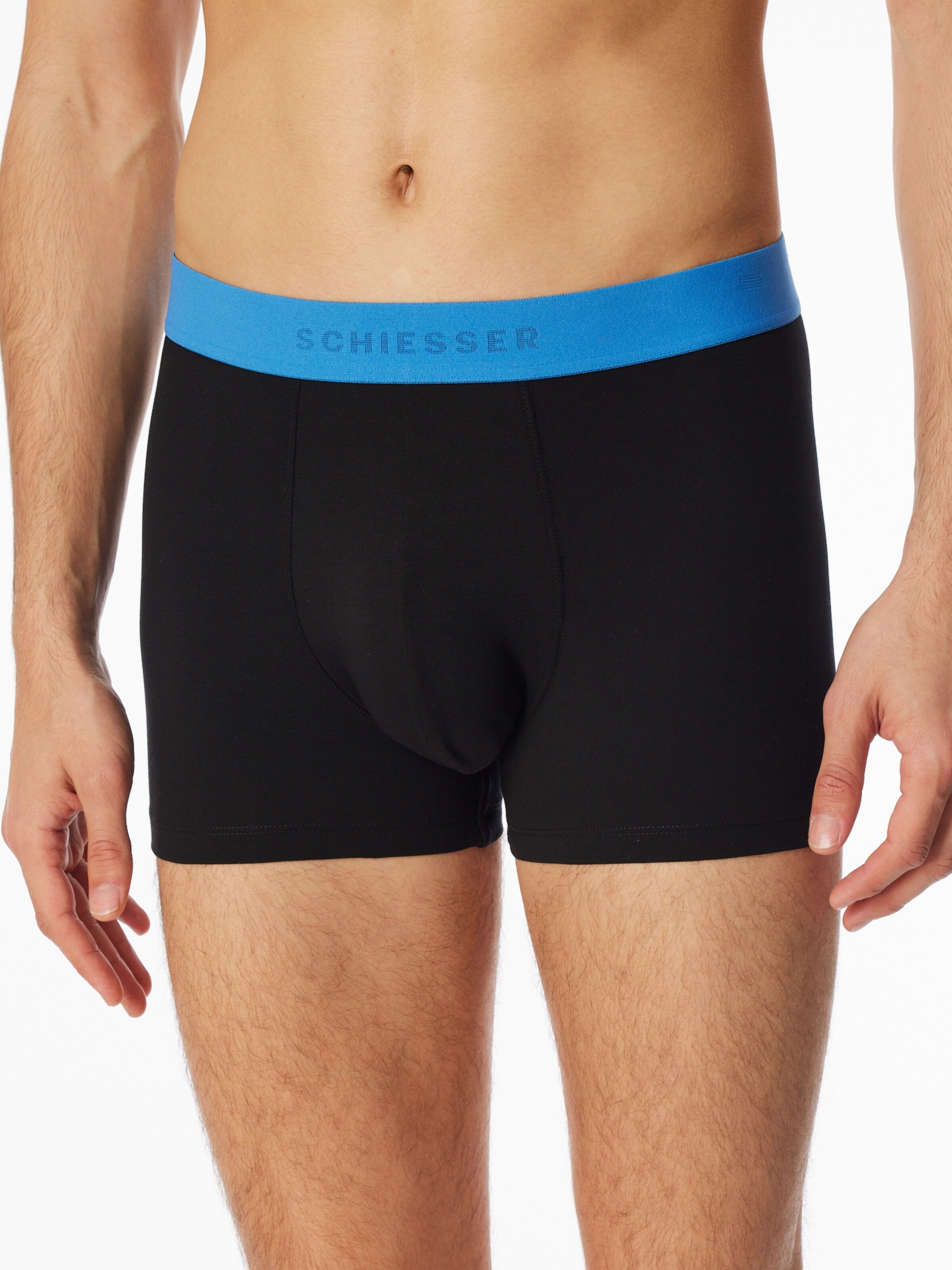 SCHIESSER Trunk ' 95/5 ' in Blau: Vorderseite