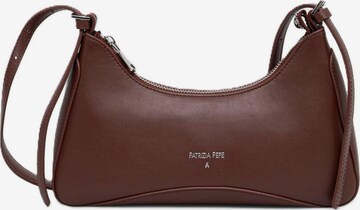 Borsa a spalla di PATRIZIA PEPE in marrone: frontale