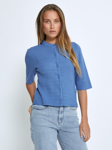 DESIRES Strickjacke 'Delta' in Blau: Vorderseite