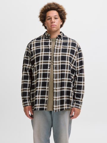 JACK & JONES - Ajuste confortable Camisa 'JJECLASSIC' en negro: frente