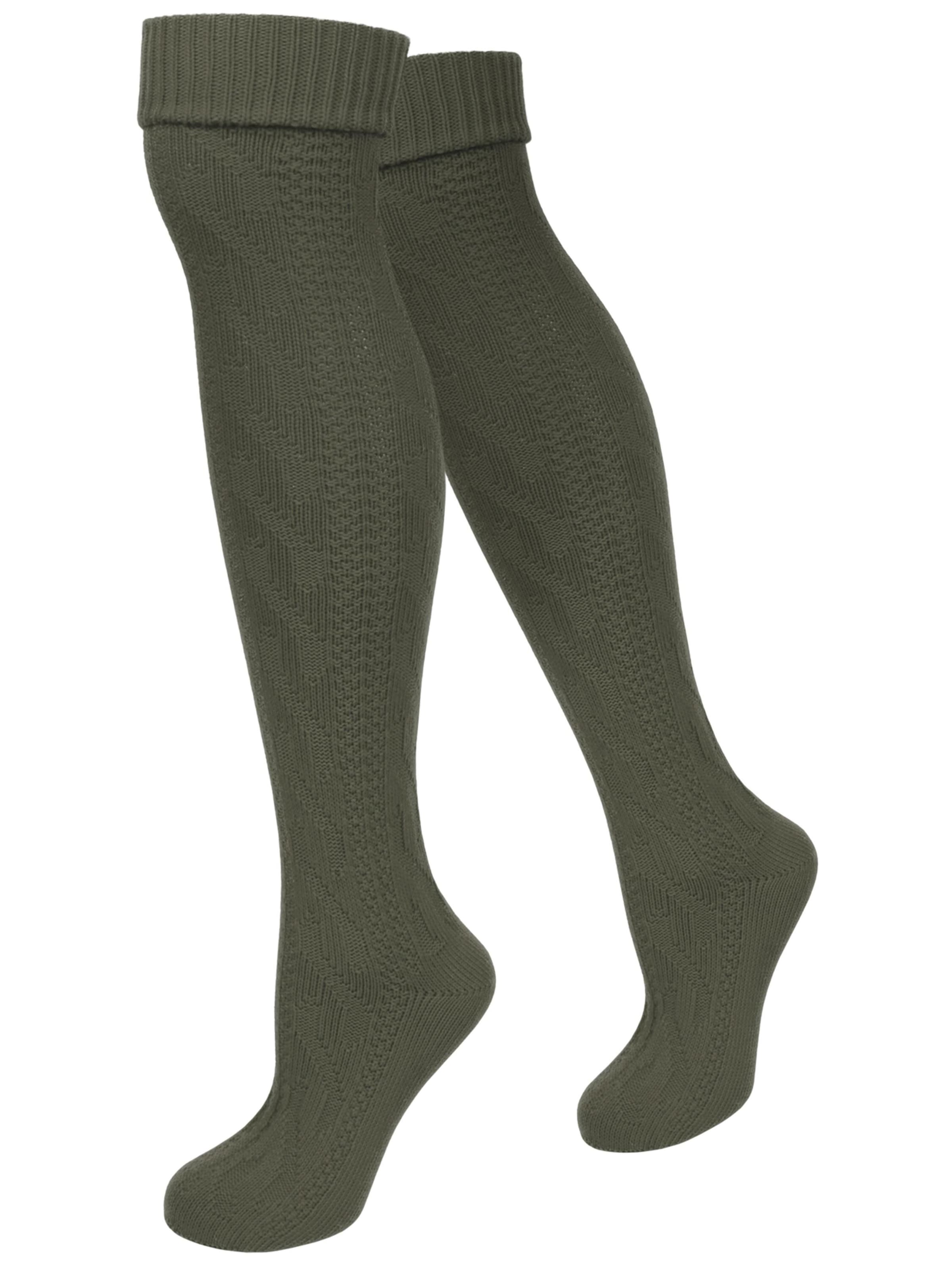 normani - Calcetines tradicionales en verde: frente
