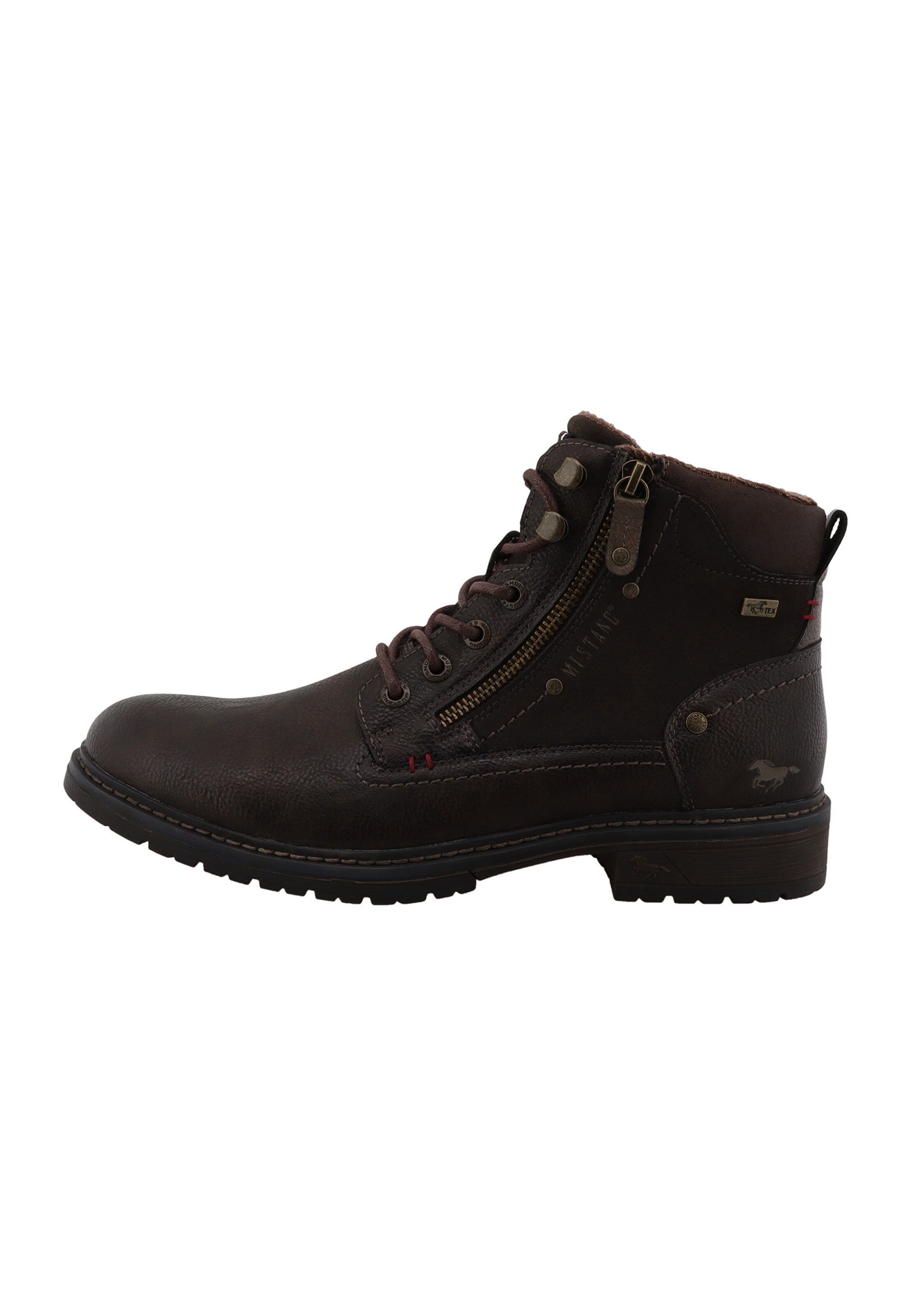Bottines à lacets MUSTANG en marron