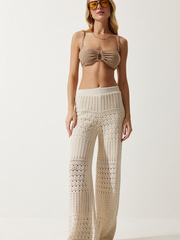 Happiness İstanbul Широкий Штаны в Бежевый