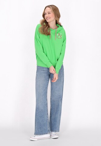 MYMO Sweatshirt 'Back to School' in Green