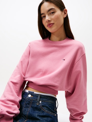 rožinė Tommy Jeans Megztinis be užsegimo