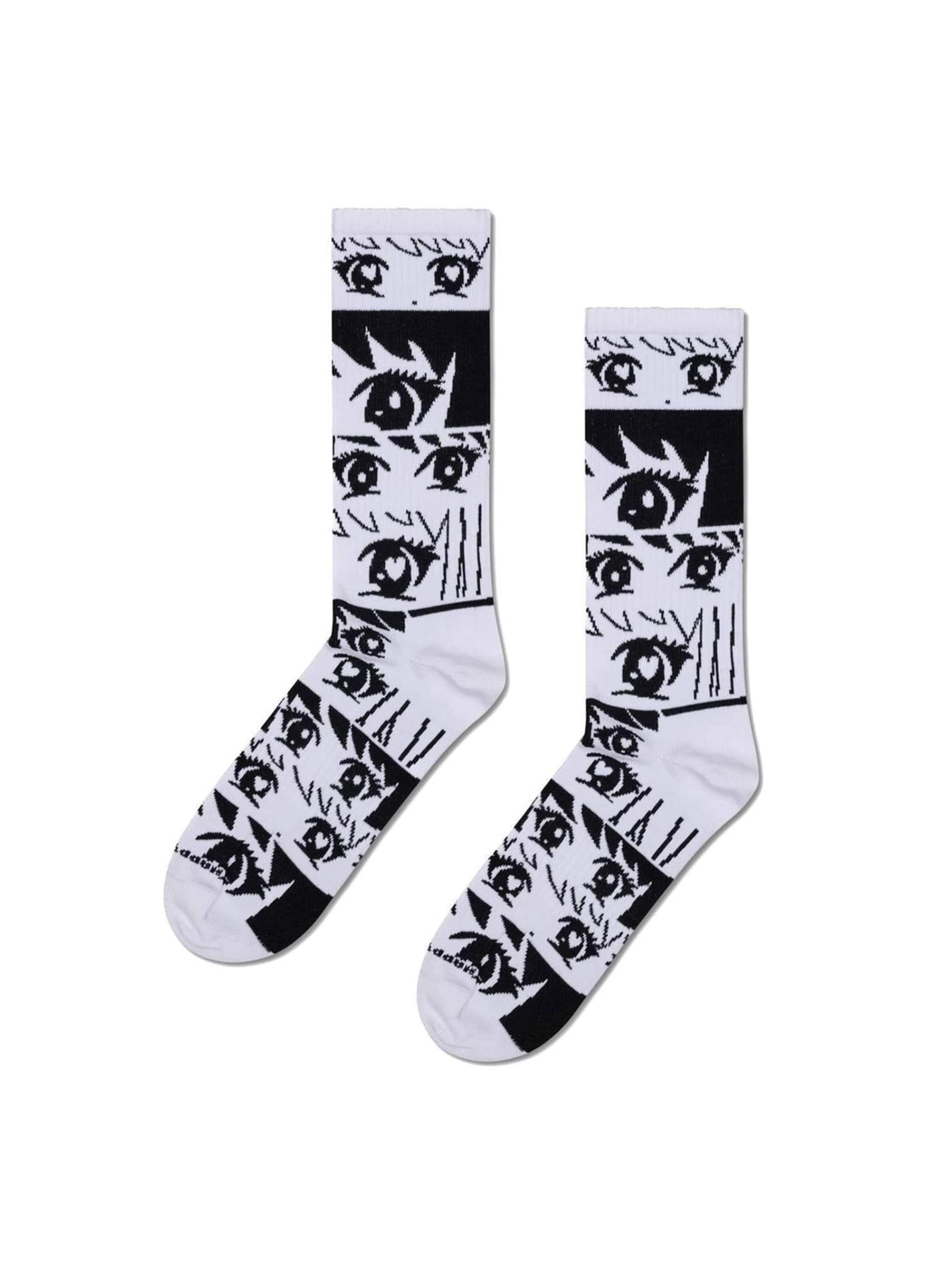 Calzino di Happy Socks in bianco: frontale