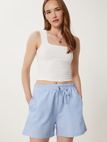 Happiness İstanbul Szabványos Nadrág - kék: elől