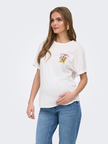 Only Maternity - Camiseta en blanco: frente
