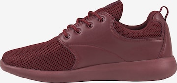 Baskets basses 'Light Runner' Urban Classics en rouge : devant