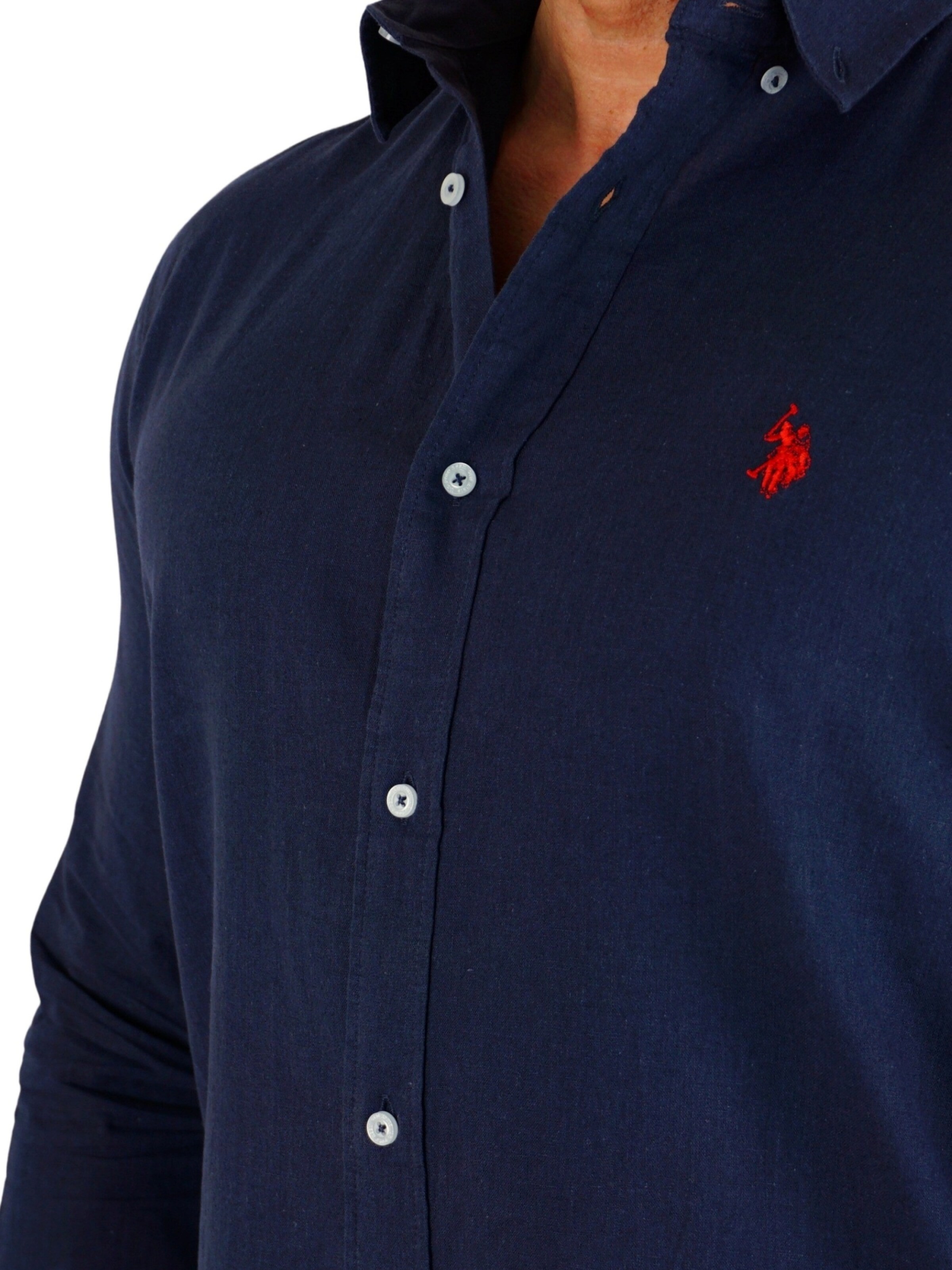 U.S. POLO ASSN. Regular fit Overhemd in Blauw