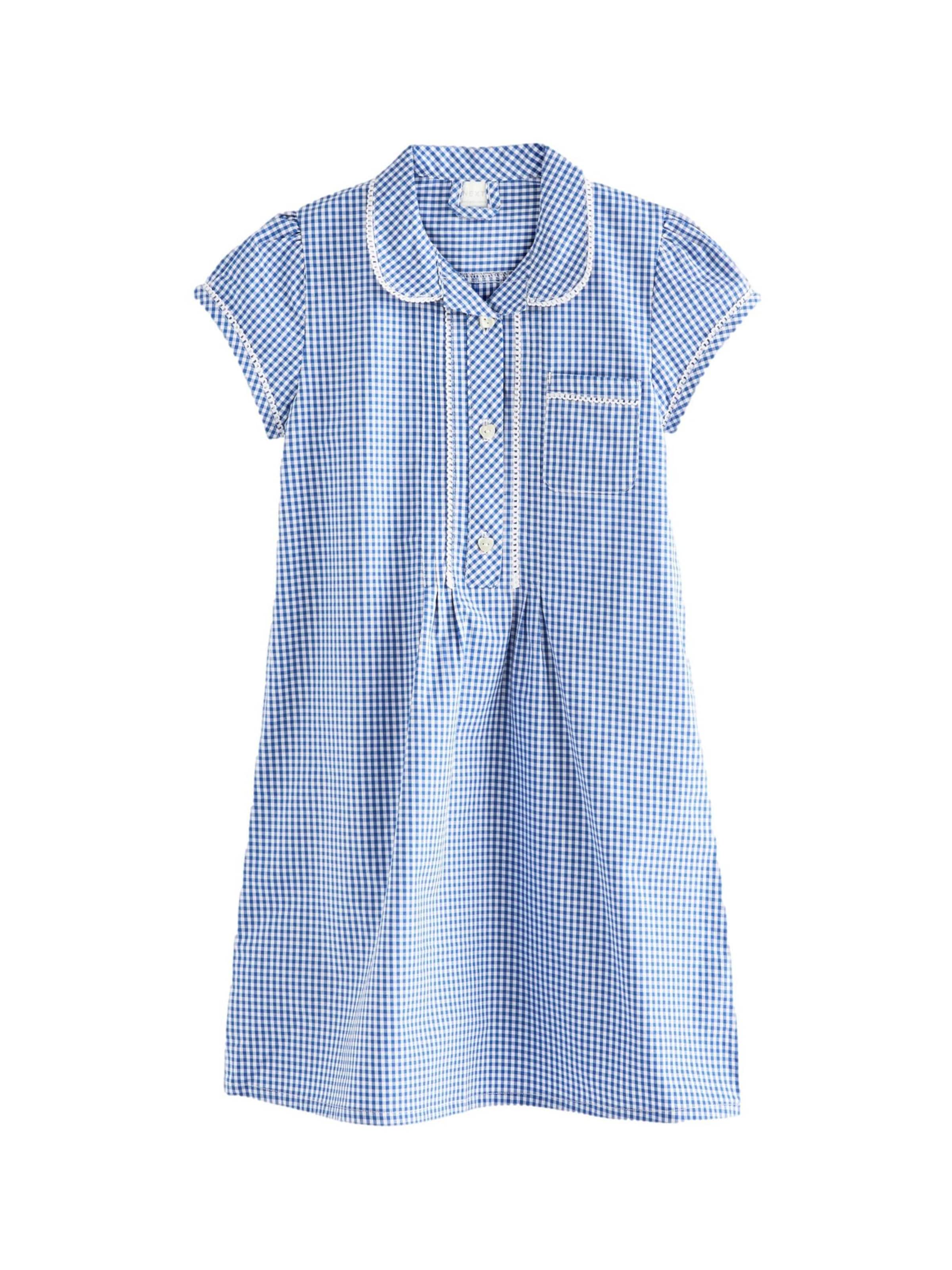 Rochie de la Next pe albastru: față