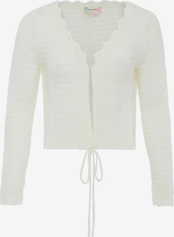 ebeeza Strickjacke in Weiß: Vorderseite